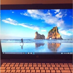 Purple windows 10 laptop